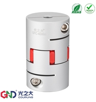 Large GFC aluminum alloy plum blossom coupling large torque servo stepper motor with keyway elastic axle connector