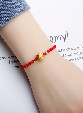 999足银福兔2023红绳生肖兔