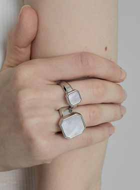 THEYKNOW宝石系列贝母signet戒指