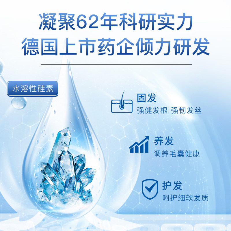 希黎思silicea水溶性硅素生发胶囊 HuebnerOriginalSilicea海外其他膳食营养补充剂