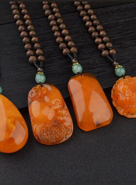 复古吊坠毛衣链秋冬长款项链男女百搭衣服配饰挂件