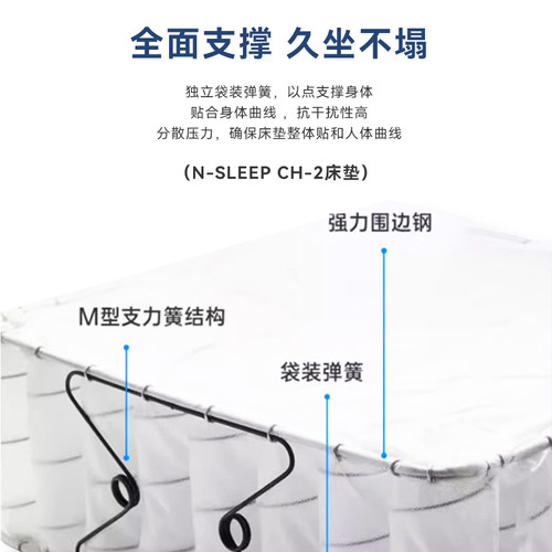NITORI宜得利家居家具卧室席梦思双面使用单双人床垫N-SLEEP CH-2 - 图0