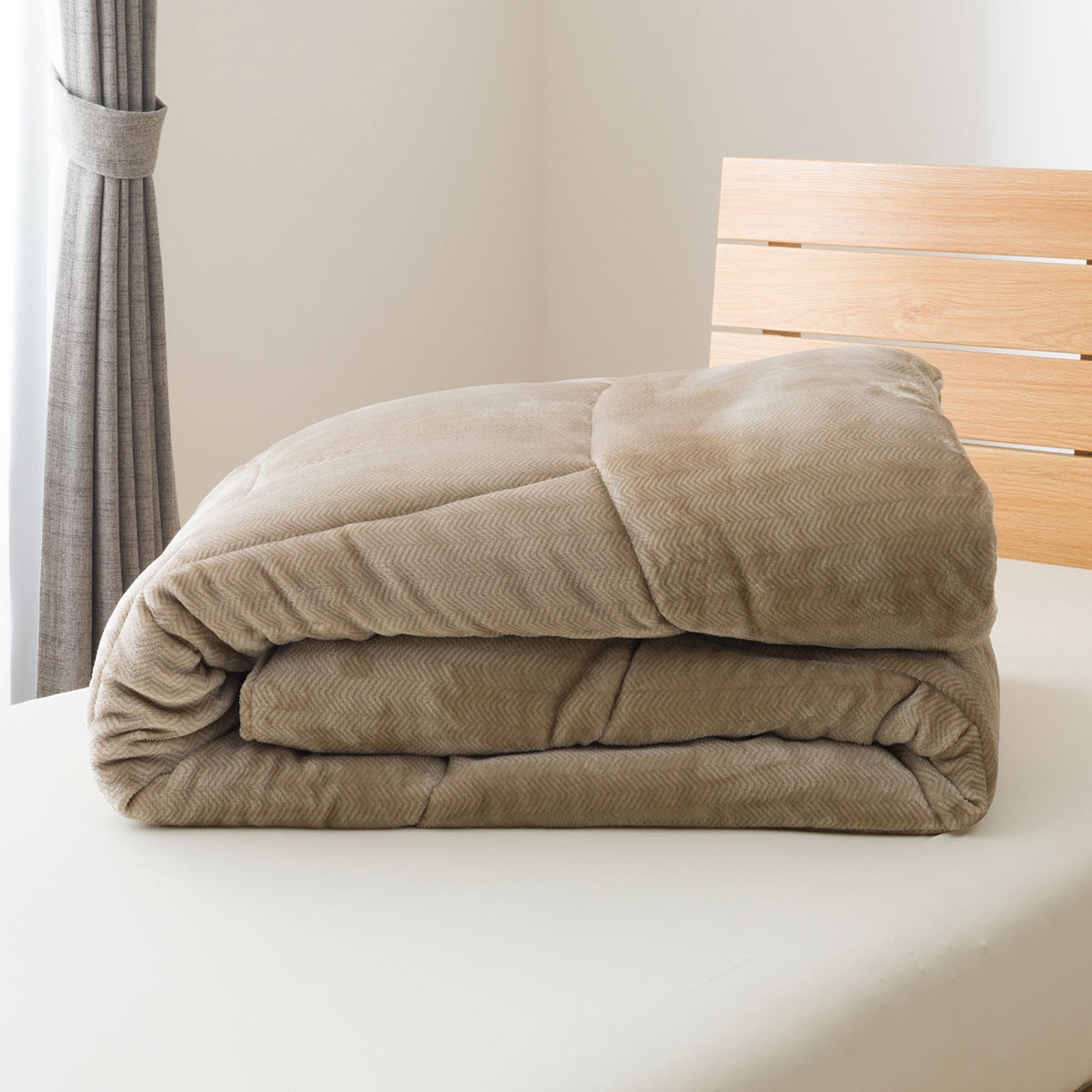 NITORI宜得利家居 两面可用吸湿发热法兰绒被 BE,淘宝优惠券,粉丝福利购,淘宝优惠卷