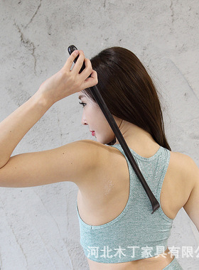 乌木一体无漆痒痒挠紫光檀木加长老头乐 高档家居摆件 抓背不求人