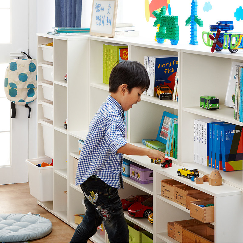 hanssem汉森家居儿童书柜韩国进口原装家用现代蒙氏学习收纳柜,淘宝优惠券,粉丝福利购,淘宝优惠卷