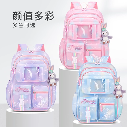 2025 New Girl School Bagbage 3 Учащиеся начальных классов и дети от трех до шести девочек Первый класс уменьшает бремя на пять крупных мощностей 6