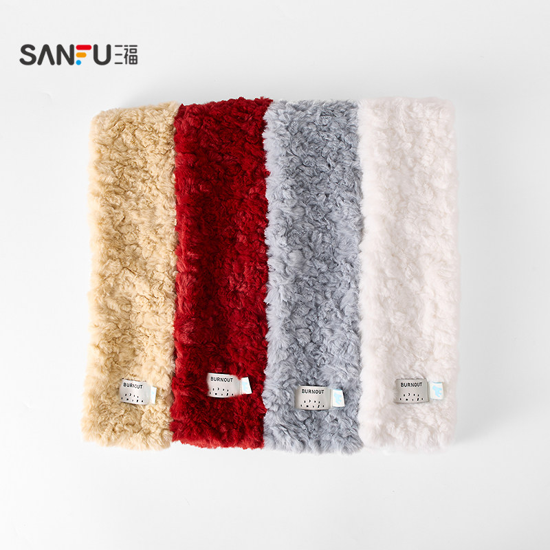 三福毛绒简单长巾围巾 时髦休闲服饰配件配饰保暖围脖850632,淘宝优惠券,粉丝福利购,淘宝优惠卷