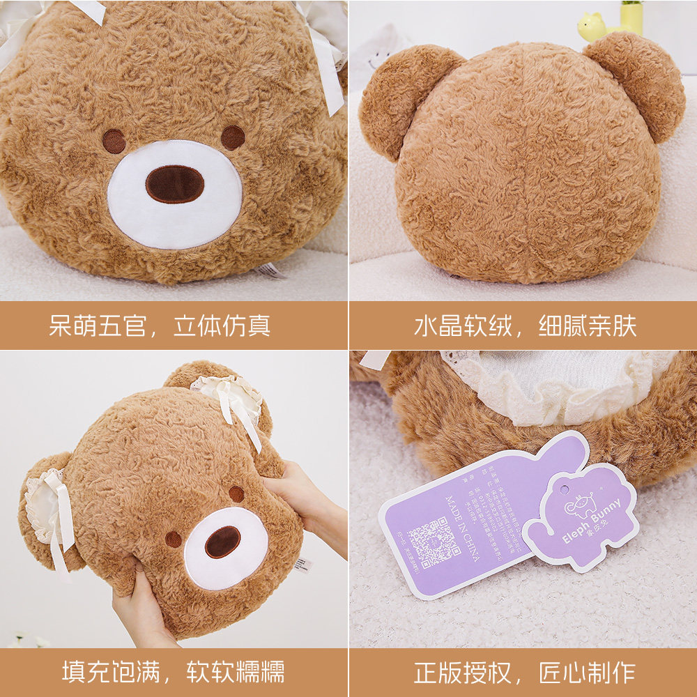 可爱小熊抱枕沙发抱睡公仔坐垫泰迪熊毛绒玩偶床头靠枕女生日礼物,淘宝优惠券,粉丝福利购,淘宝优惠卷