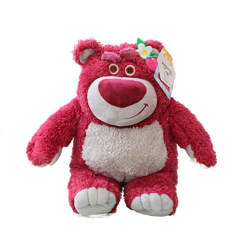 正版迪士尼草莓熊公仔毛绒玩具抱枕 喜感熊毛绒布艺类玩具