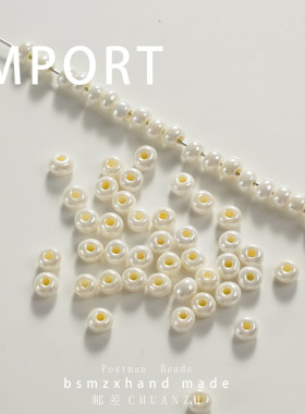 4.5mm奶油色亮面小米珠散珠