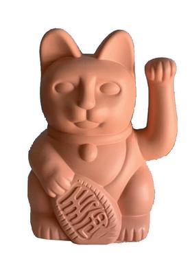 新家装饰品摆件高级感客厅招财猫法式北欧黄色粉色蓝色卡通招财猫