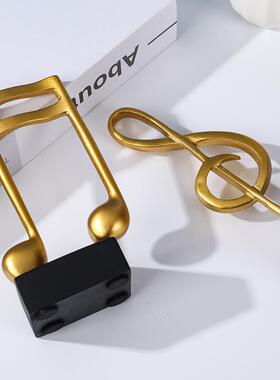 客厅摆件高端大气上档次2025轻奢音符培训班树脂工艺品钢琴店桌面