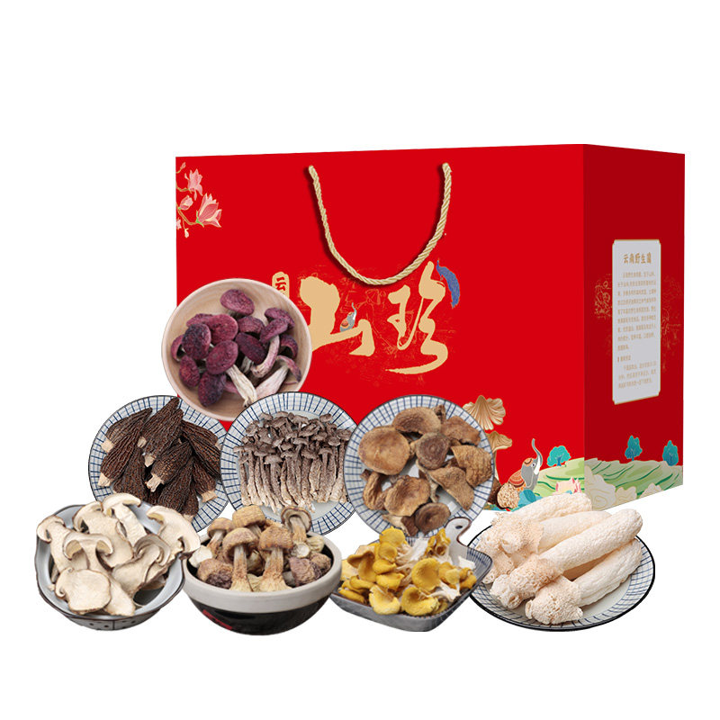 云南菌菇礼盒山珍干货组合年货送礼野生菌过年新年送礼走亲戚,淘宝优惠券,粉丝福利购,淘宝优惠卷