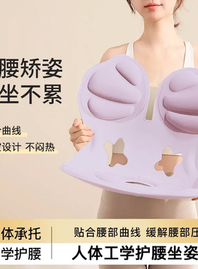 人体工学护腰坐垫靠背垫腰靠腰部支撑矫正坐姿防驼背座椅久坐神器