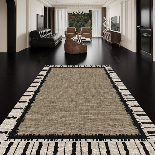 丝圈入户门地垫门口进门地毯耐脏法式门垫可裁剪高端门外玄关脚垫 - 图1