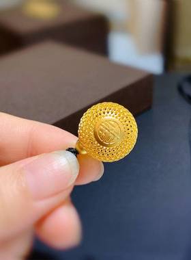 古法镀金工艺吊坠传家金镂空花丝葫芦挂坠男女礼物货源直销