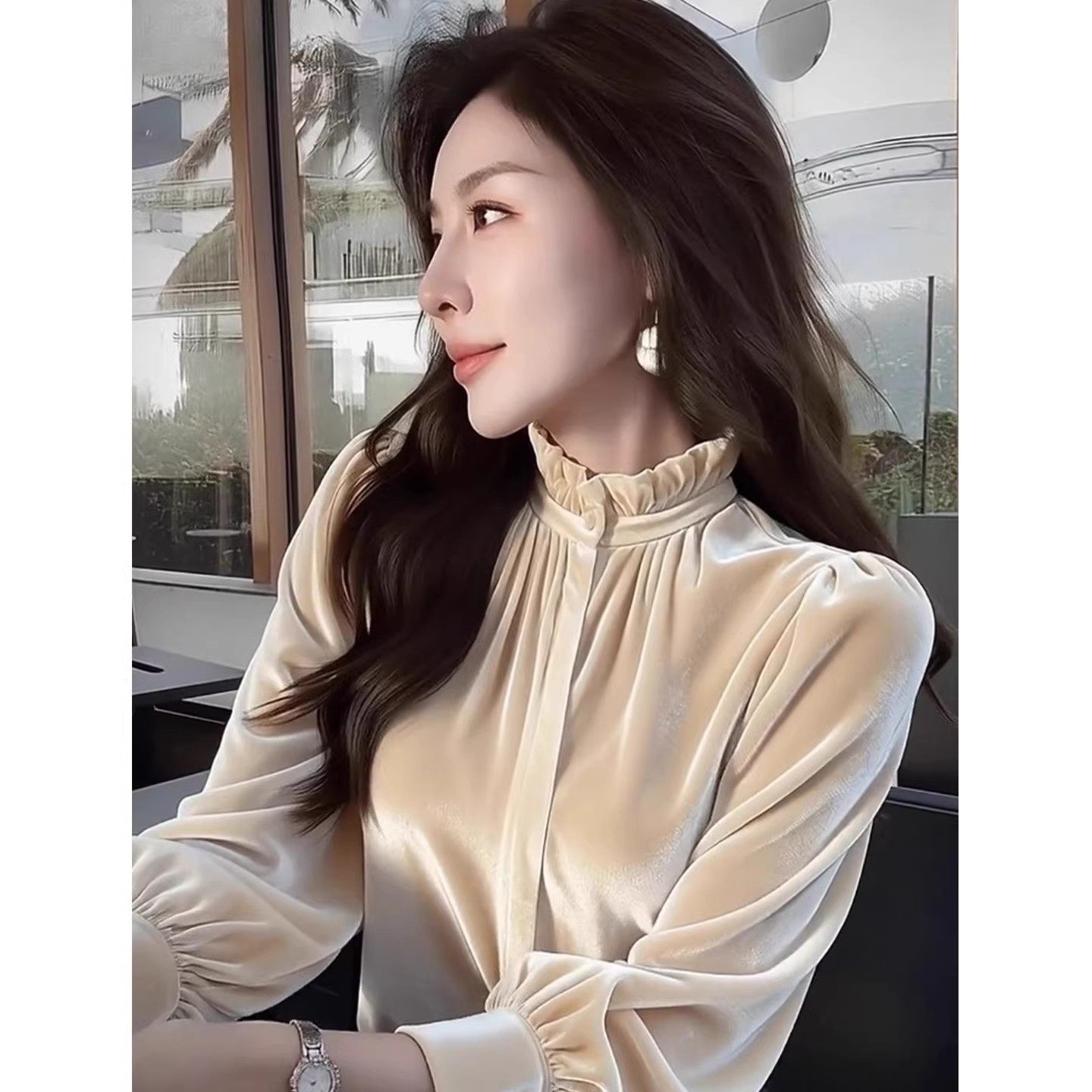 妮彩流行高端大牌2026春冬新款衬衫女士长袖小衫高级感妈妈装上衣,淘宝优惠券,粉丝福利购,淘宝优惠卷