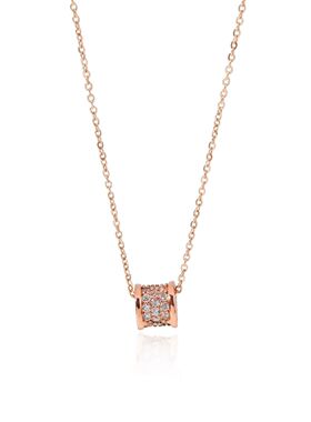 Fashion BG Stainless Steel Zirconia Pendants Vintage Luxury