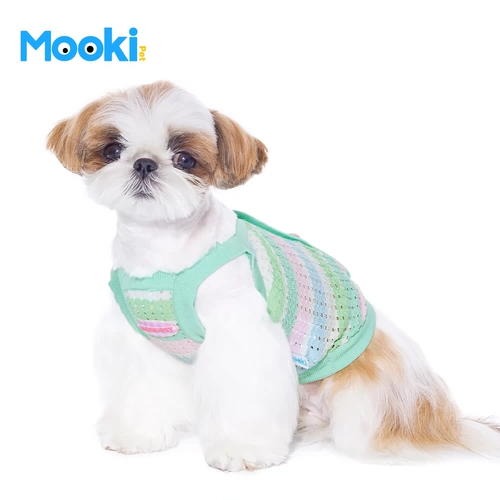 Mookepe Dog Dog Осенняя одежда Bibie Schnauzer маленькая собачья кошка сетка