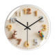 Creative cartoon three-dimensional clock mute