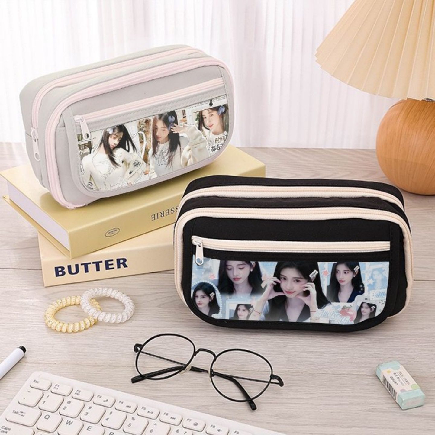 鞠婧祎笔袋学生痛包高颜值ins风大容量防水翻盖多层收纳袋文具盒,淘宝优惠券,粉丝福利购,淘宝优惠卷