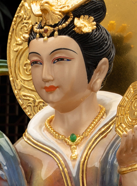 台湾纯铜九天玄女神像