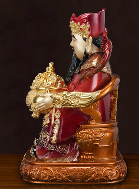 台湾纯铜财神爷摆件办公室招财