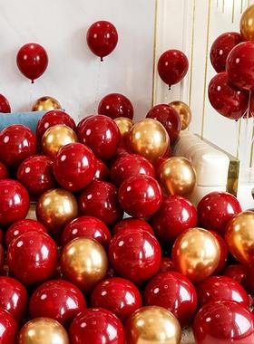 结婚订婚生日周岁气球婚房布置