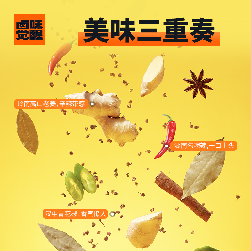 卤味觉醒慢烤鸡胸肉干鸡汤鹌鹑蛋 卤味觉醒鸡肉零食