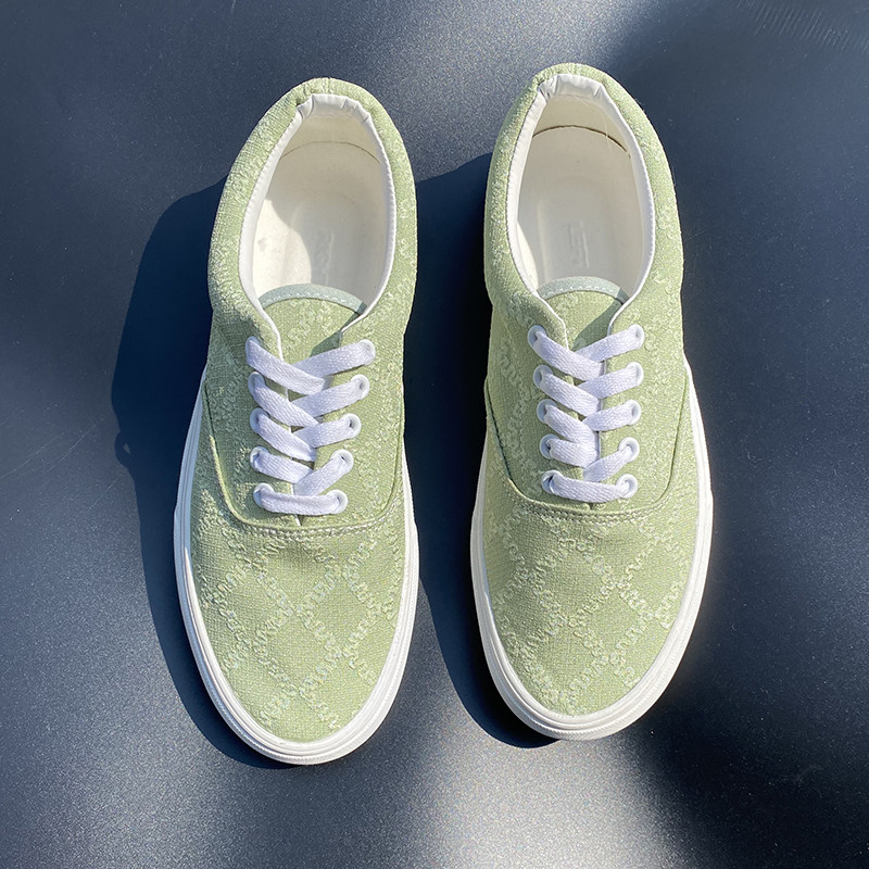 2025夏季新款男士爆款鞋子男帆布鞋透气大码男鞋绿色百搭休闲板鞋,淘宝优惠券,粉丝福利购,淘宝优惠卷