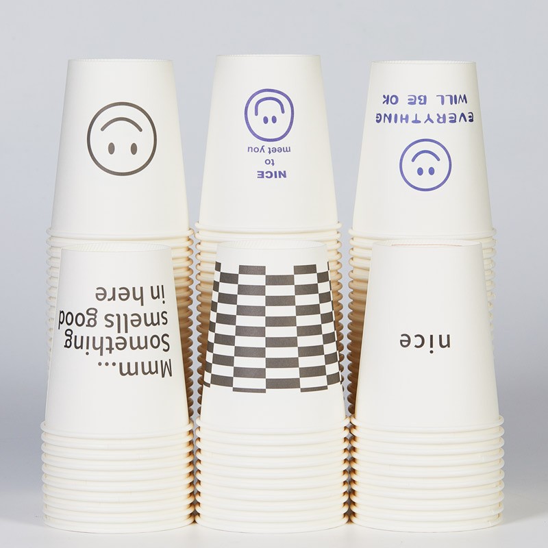 Disposable water cup paper cup ins thickened simple household use