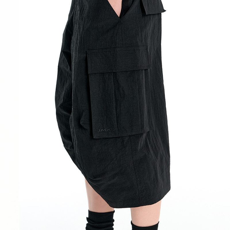 IMXS廓形休闲男短裤中分工装裤女宽松设计感中长七分裤2025年夏季,淘宝优惠券,粉丝福利购,淘宝优惠卷