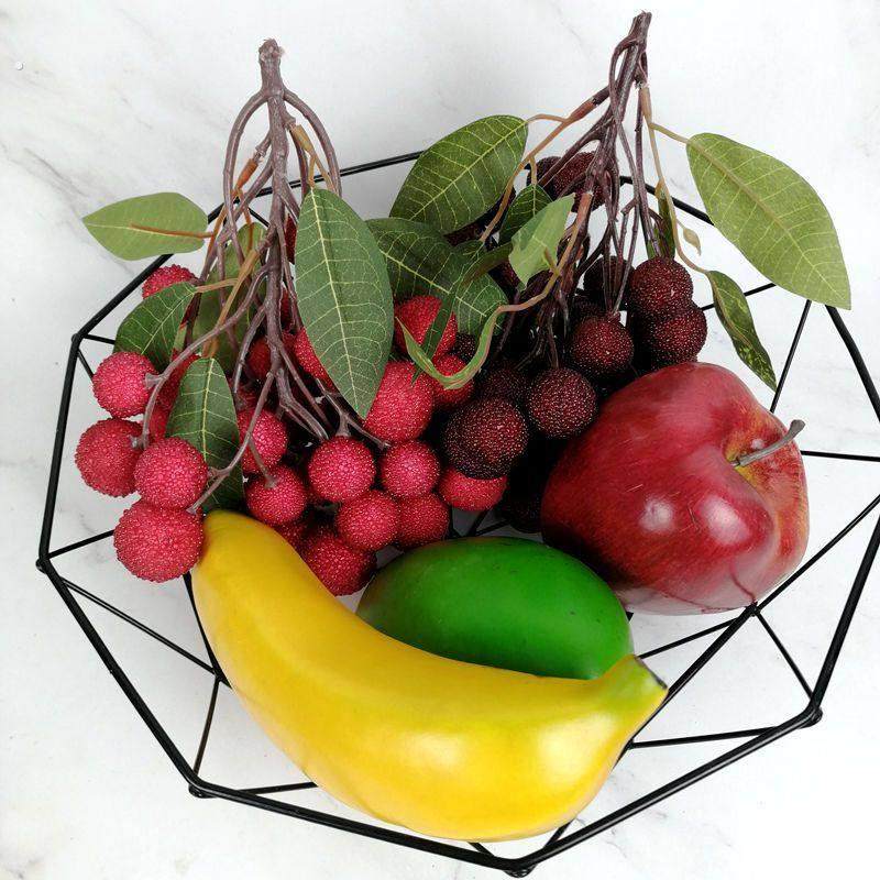 仿真假杨梅模型龙眼黄皮荔枝蓝莓枝婚庆装饰摄影道具新鲜塑料水果 - 图0