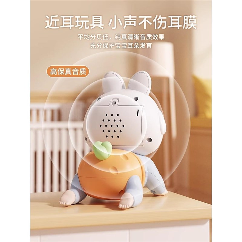 杉竹学爬行玩具婴儿引导幼儿3个月抬头练习训练6安抚宝宝娃娃神器 - 图0