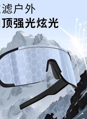 登山护目镜女2025新款户外运动防风眼镜徒步骑行墨镜可套近视镜男