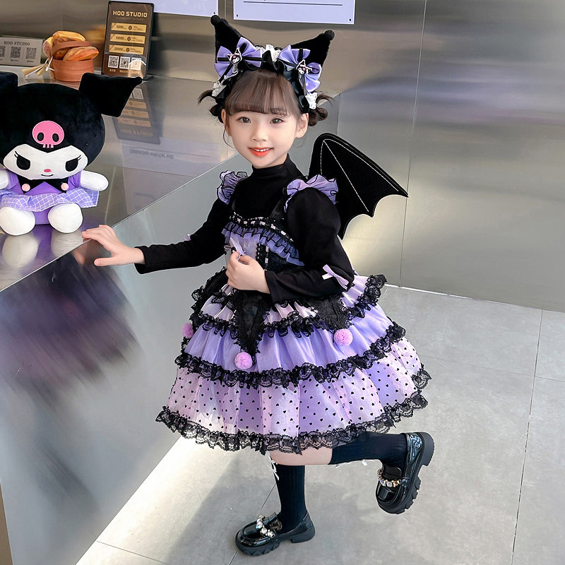 库洛米衣服女童万圣节儿童服装连衣裙洛丽塔公主裙生日春秋款裙子,淘宝优惠券,粉丝福利购,淘宝优惠卷