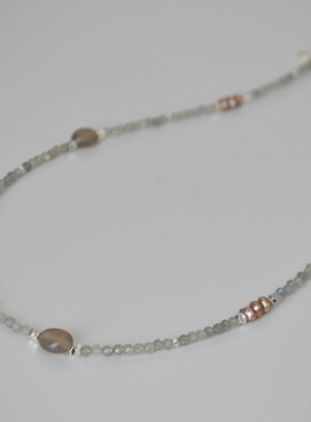 法式小众项链珍珠串珠女高级轻奢