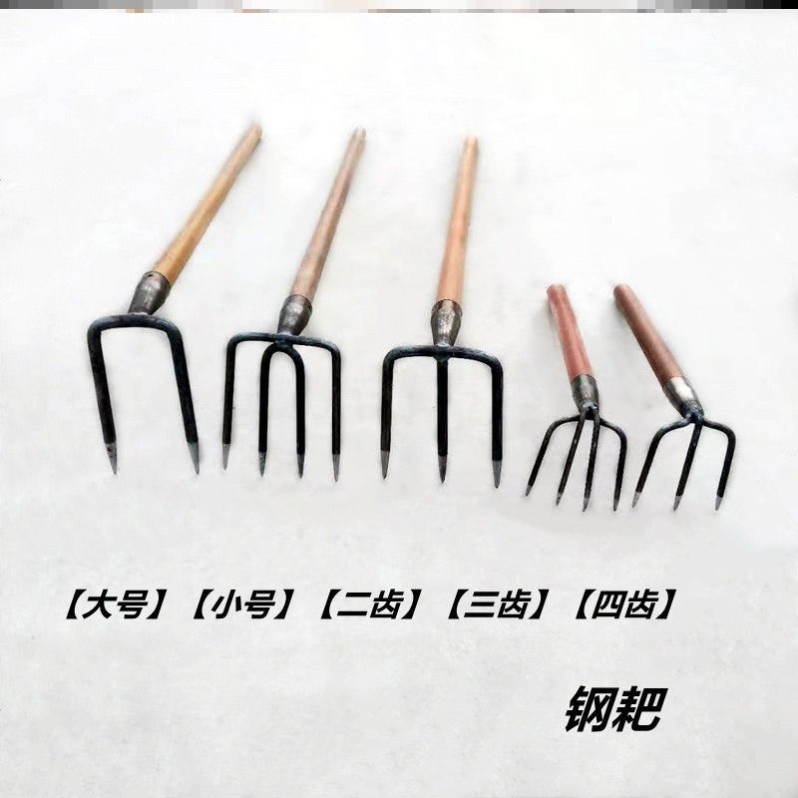 捡菌子工具二齿三齿四齿镐菜园松土翻地搂草赶海拾贝壳拾花生农业,淘宝优惠券,粉丝福利购,淘宝优惠卷