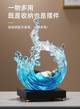 轻奢风进门入户门口鞋柜钥匙收纳玄关装饰品摆件客厅家居乔迁新居