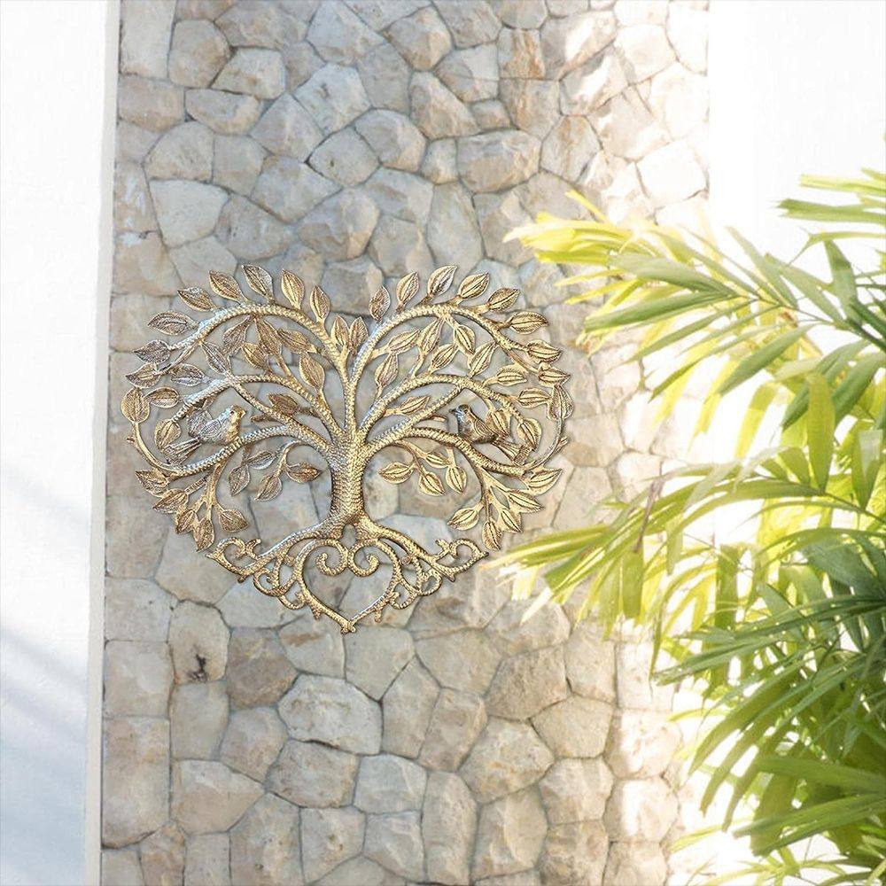 新款金属墙艺术 心形生命之树 家居装饰工艺品,淘宝优惠券,粉丝福利购,淘宝优惠卷