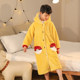 冬季儿童加厚睡袍皮卡丘浴袍女童珊瑚绒睡衣长款男童卡通睡裙中大