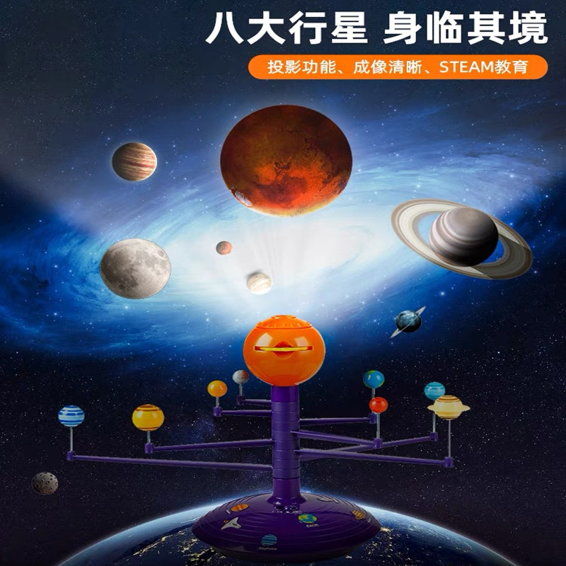 太阳系宇宙八大行星天体模型幼儿园小学生科学小实验月食日食认知-图0