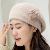 Middle Aged Seniors Cap Children Autumn Winter Plus Suede Knit Mom Cap Thickened Beret Grandma Cap Winter Warm Wool Line Hat
