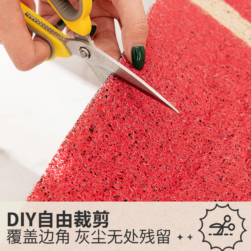 中式入户门地垫出入平安进门家用门垫丝圈门口脚垫红色玄关地毯,淘宝优惠券,粉丝福利购,淘宝优惠卷