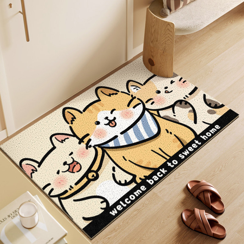 卡通入户门地垫门垫进门门口家用耐脏丝圈可蹭土防滑创意2025新款,淘宝优惠券,粉丝福利购,淘宝优惠卷