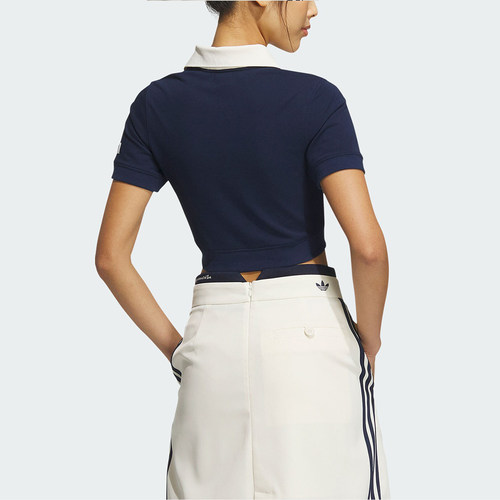 Adidas/阿迪达斯正品三叶草女子休闲针织透气短袖T恤IN1083 - 图2