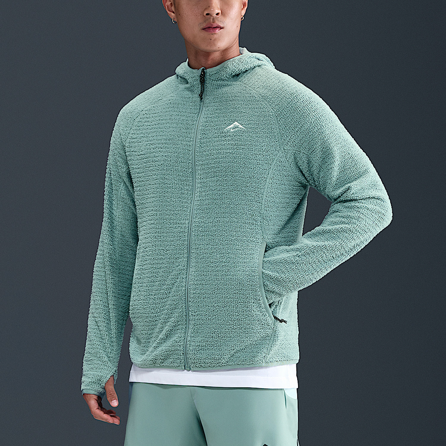 Nike/耐克正品Trail Dri-FIT 男士运动越野加绒夹克HV2665-017 - 图0