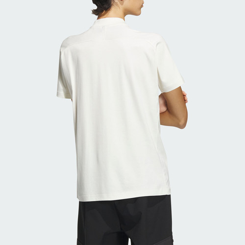 Adidas/阿迪达斯官方正品新款男士休闲半拉链短袖POLO衫IT3936 - 图1