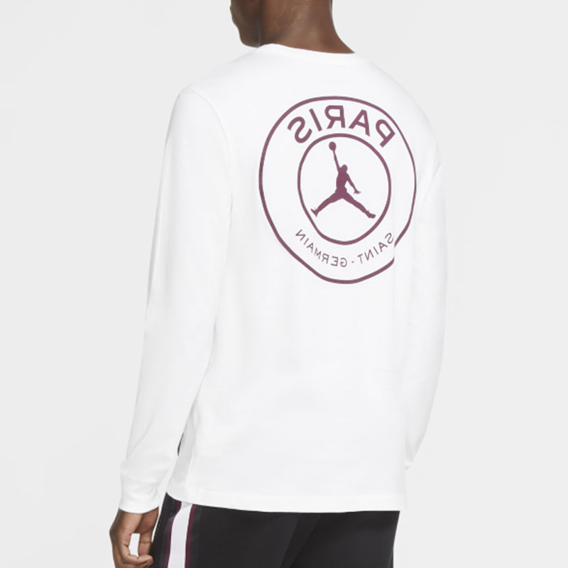Nike/耐克正品休闲Jordan男子时尚潮流运动长袖T恤CK9782-100 - 图0