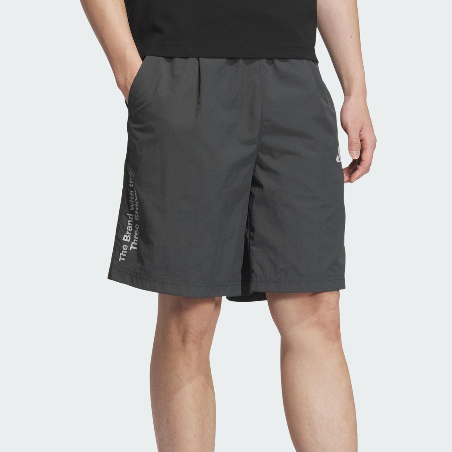 Adidas/阿迪达斯官方正品2025夏季款男士梭织运动训练短裤KF0134 - 图0